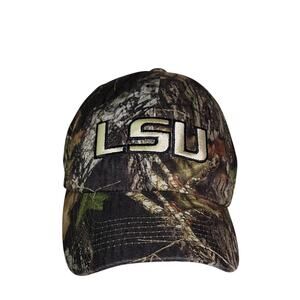 Captivating Headgear LSU Tigers Camo Strap Back Hat